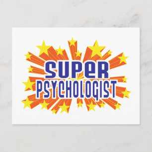 Super Psychologin Postkarte