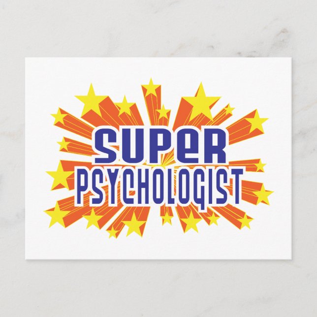 Super Psychologin Postkarte (Vorderseite)