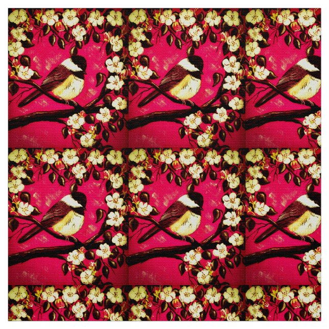 Super Punch Chickadee Stoff (Muster)