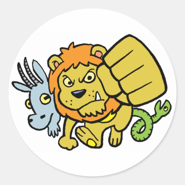 Super Punch Mascot Aufkleber (Vorderseite)