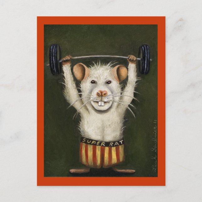 Super Rat Postkarte (Vorderseite)
