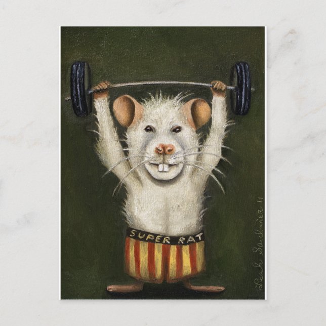 Super Rat Postkarte (Vorderseite)