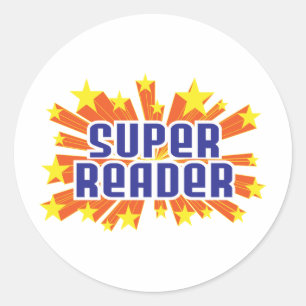 Super Reader Runder Aufkleber