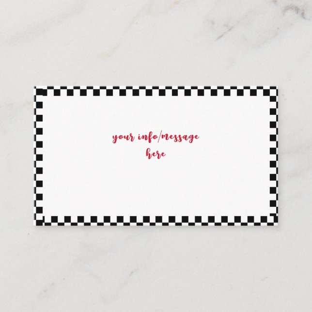 Super Rennwagen Kindergeburtstag Begleitkarte (Vorderseite)