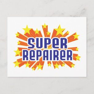 Super Repairer Postkarte