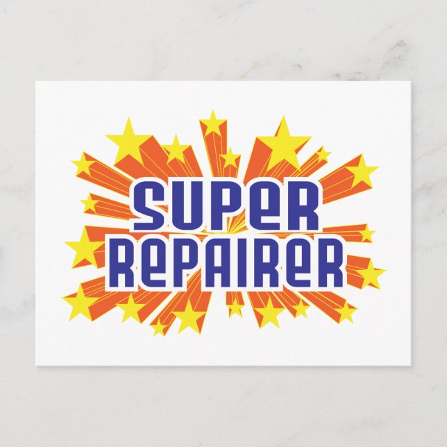 Super Repairer Postkarte (Vorderseite)