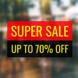 Super Sale Einfache Auffällige Professionelle Gesc Fensteraufkleber