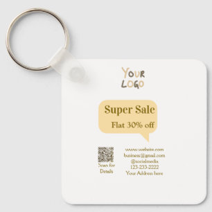 Super Sale Geschäft Rabatt Scan QR Code Details  Schlüsselanhänger