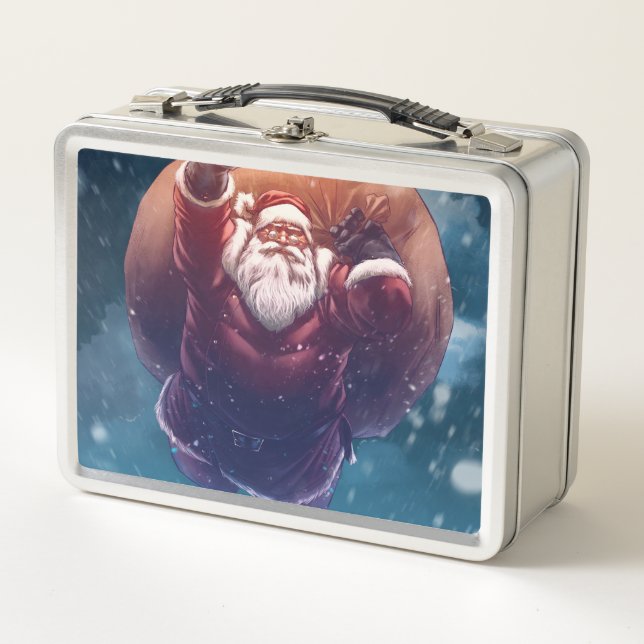 Super Santa Metall Brotdose (Vorderseite)