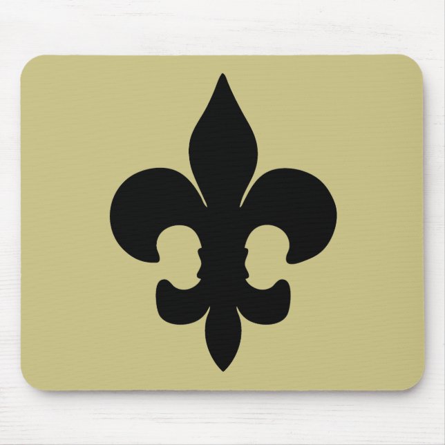 Super schwarze Lilie Mousepad (Vorne)