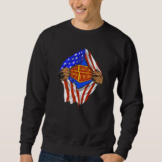 Super Senior Mechanical Design Engineer Held Job Sweatshirt (Vorderseite)