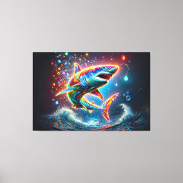 Super Shark Leinwanddruck