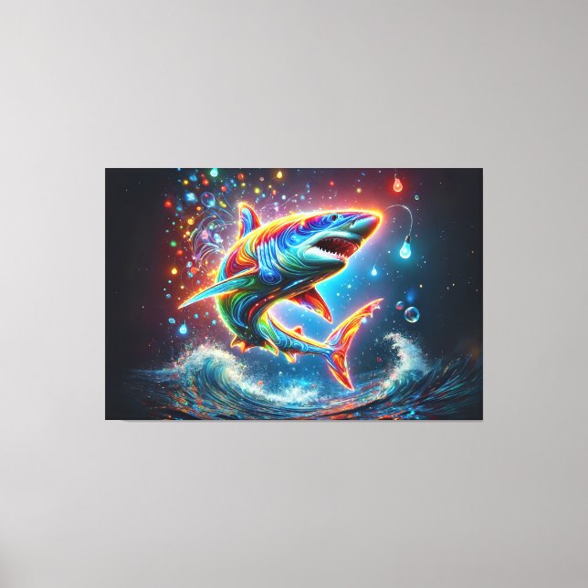 Super Shark Leinwanddruck (Vorderseite)
