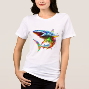Super Shark Tri-Blend Shirt