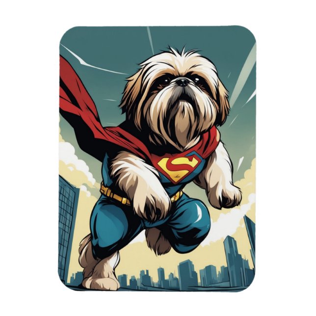 Super Shih Tzu Magnet (Vertikal)