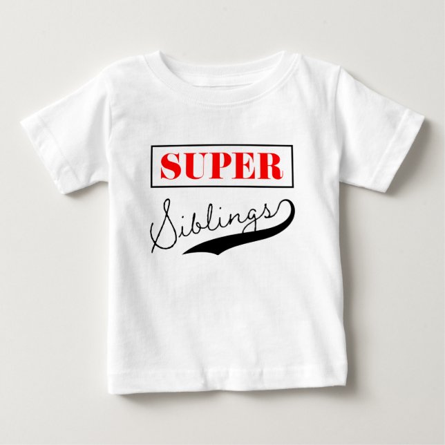 Super Sibling Baby T-shirt (Vorderseite)