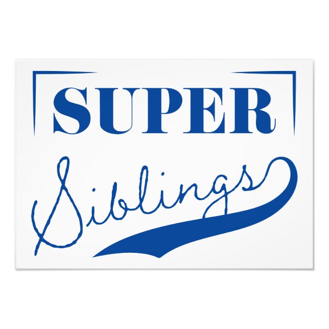 Super Sibling Fotodruck (Vorne)