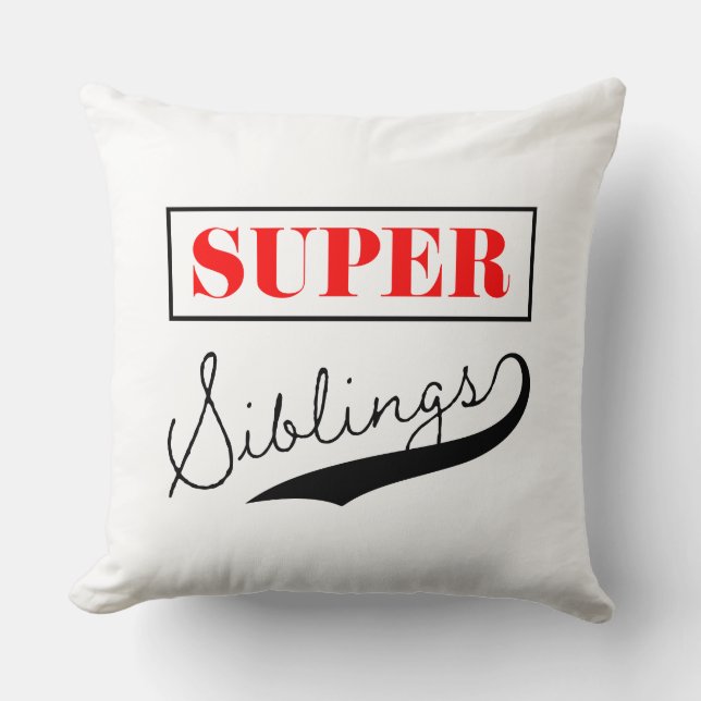 Super Sibling Kissen (Vorderseite)