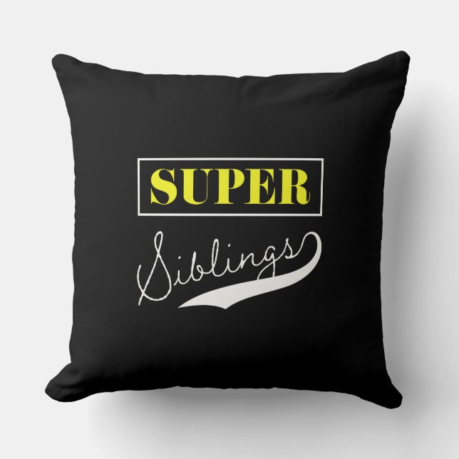Super Sibling Kissen (Vorderseite)