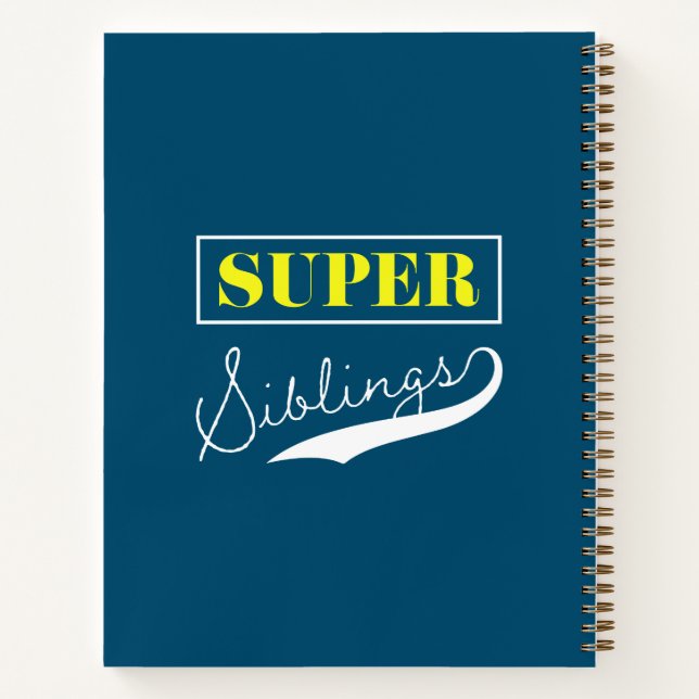 Super Sibling Notizbuch (Rückseite)