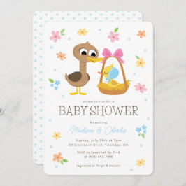 Super Simple | 5 Little Ducks Boy Baby Shower Einladung