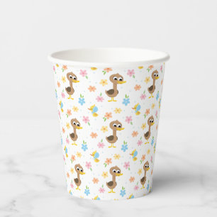 Super Simple   5 Little Ducks Boy Baby Shower Pappbecher