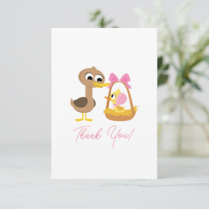 Super Simple 5 Little Ducks Girl Babydusche Dankeskarte