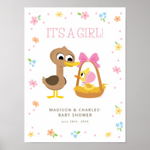 Super Simple   5 Little Ducks Girl Babydusche Poster