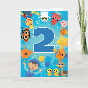 Super Simple Character Confetti Birthday Karte