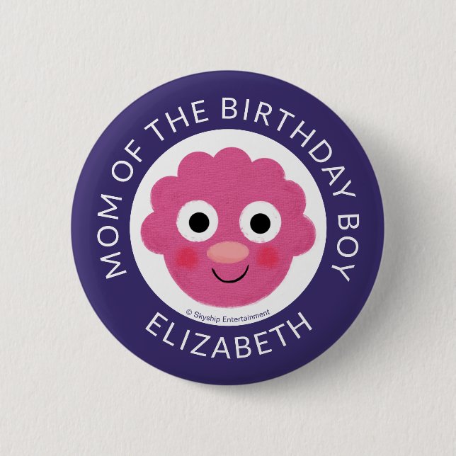 Super Simple Characters Festive Birthday Button (Vorderseite)