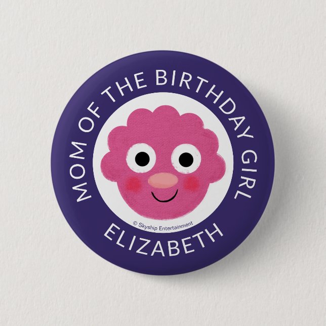 Super Simple Characters Festive Birthday Button (Vorderseite)