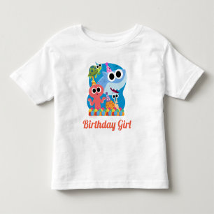 Super Simple Finny the Shark Confetti Birthday Kleinkind T-shirt