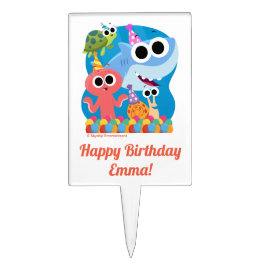 Super Simple | Finny the Shark Confetti Birthday Kuchenaufsatz