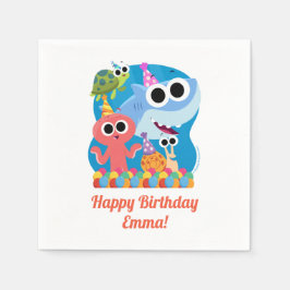 Super Simple | Finny the Shark Confetti Birthday Serviette