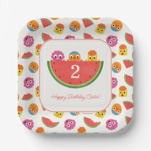 Super Simple Noodle & Pals Watermelon Party Pappteller
