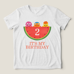 Super Simple Noodle & Pals Watermelon Party Tri-Blend Shirt