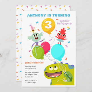 Super Simple | Rhymington Confetti Birthday Einladung