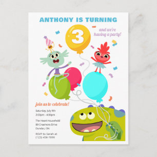 Super Simple   Rhymington Confetti Birthday Postkarte