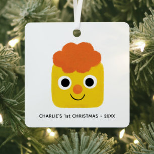 Super Simple Songs Custom Cheesy First Christmas Ornament Aus Metall