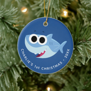 Super Simple Songs Custom Finny First Christmas Keramik Ornament