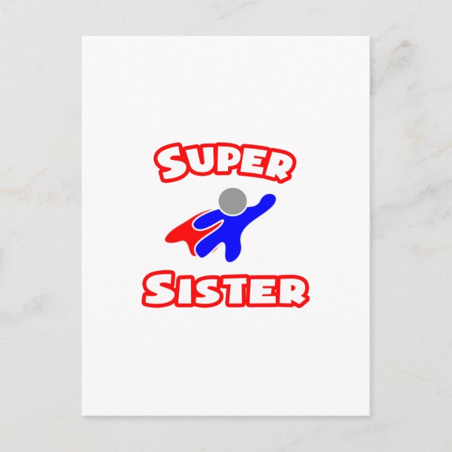Super Sister Postkarte (Vorderseite)