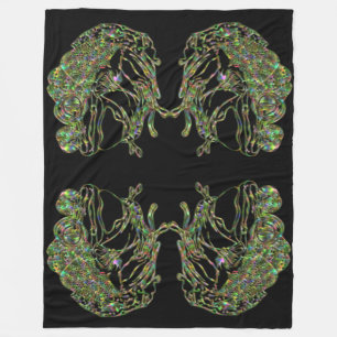 Super Size Neon Frog Fleecedecke