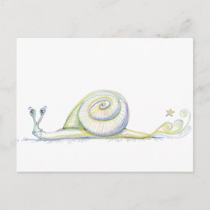 Super Snail Postkarte