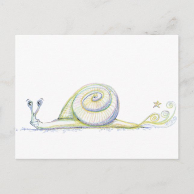 Super Snail Postkarte (Vorderseite)