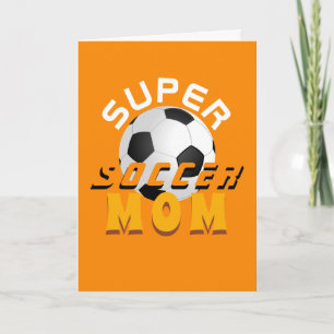 Super Soccer Mama Football Sporty Mother Day Karte