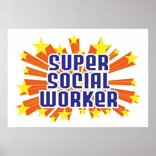 Super Social Worker Poster (Vorne)