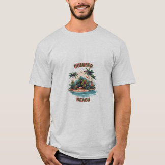 Super Sommer Gutes Skelett Surfer Design T-Shirt