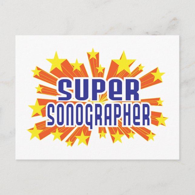 Super Sonographer Postkarte (Vorderseite)