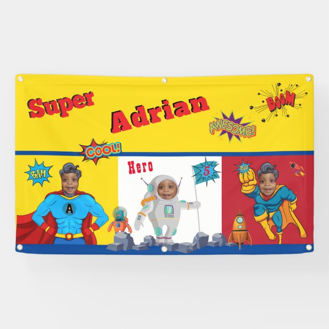 Super Special Kids 🌟 Bester Superheld Banner (Horizontal)