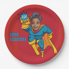 Super Special Kids 🌟 Bester Superheld Pappteller